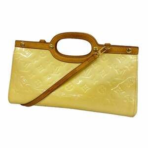 Louis Vuitton Vernis Roxbury Drive Handbag M91374 Perle 2-Way Bag for Women